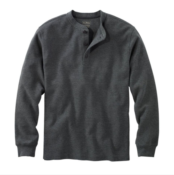 L.L. Bean Men's Unshrinkable Waffle Henley Long-Sleeve Traditional Fit XL Tall - Picture 1 of 9